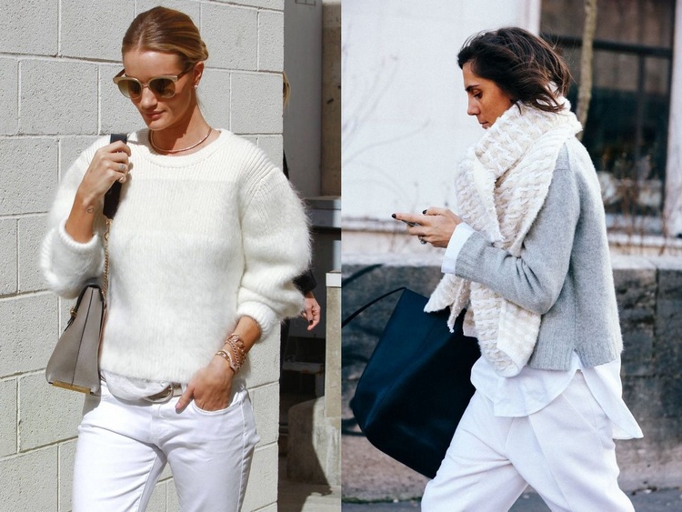 Ways to Wear white in Winter