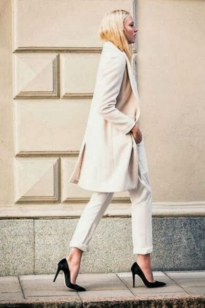 Total White Look Fall Winter 2015-2016