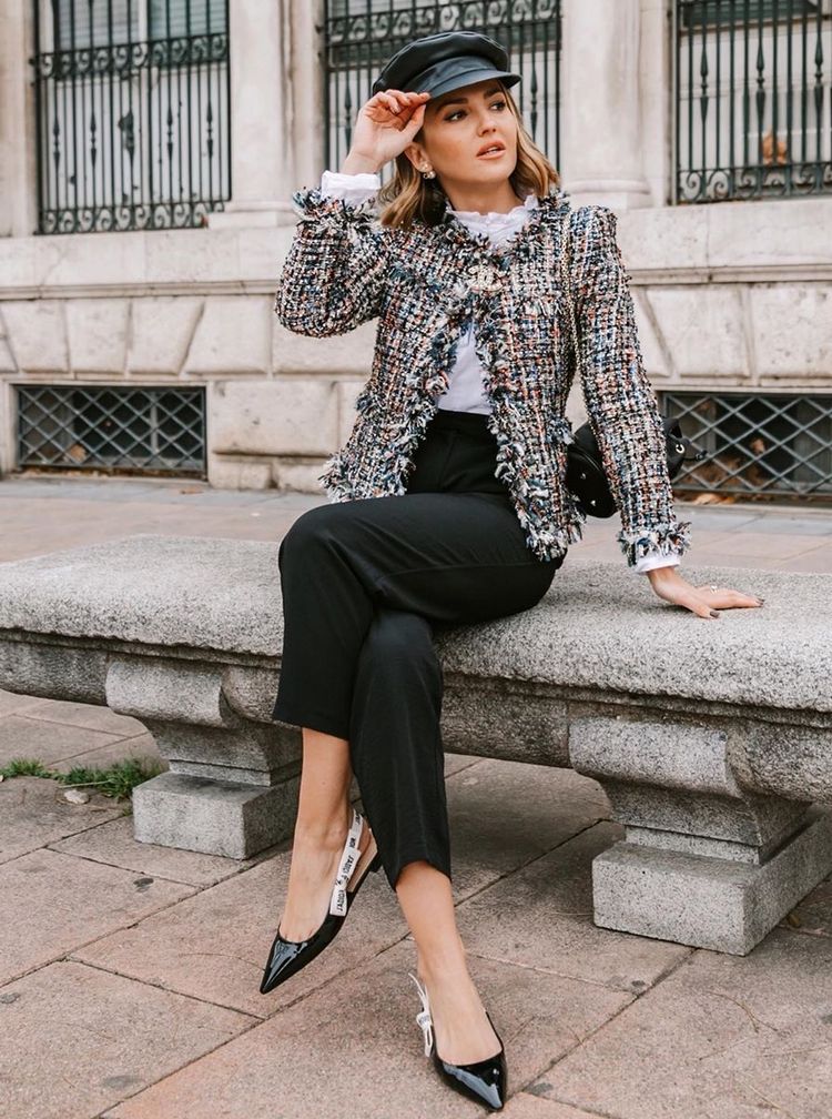 Casaco de tweed clássico - Ícone de estilo