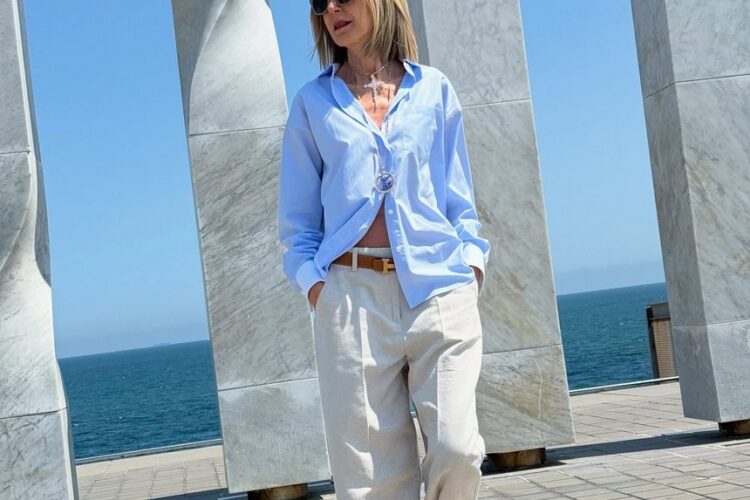 Calças largas são sinónimo de estilo e elegância e podem ser usadas por mulheres de todas as idades